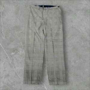Vintage Polo By Ralph Lauren Pants Mens 36x33 White Black Houndstooth Trousers‎